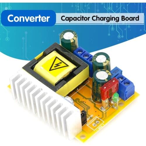8-32V to 45-390V DC-DC Boost Converter Step Up Power Supply Module High Voltage ZVS Capacitor Charging Board