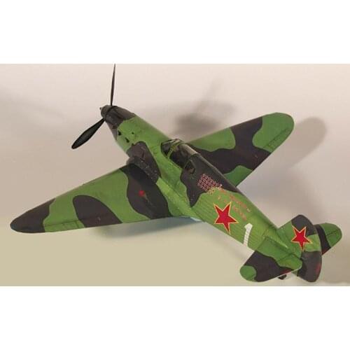 1:35 Soviet Yak-1 Fighter DIY 3D Paper Card Model Building Sets Construction Toys Educational Toys Military Model