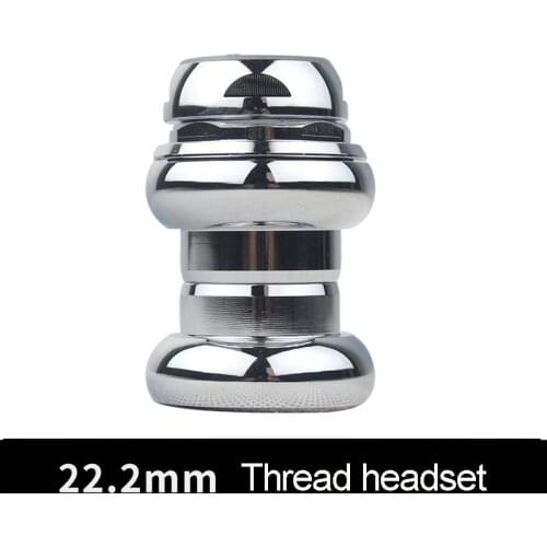 1 inch Vintage Bike Headset Inner Diameter 22.2mm with screw thread fit 25.4mm fork Fixed Gear Bearing Headset Aluminium Alloy
