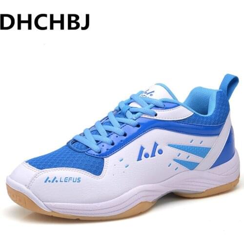 Womens Athletic Shoes Large Size Men Badminton Sneakers Anti-Slippery Sport Shoes Men Badminton Shockproof Mens Tennis Sneaker