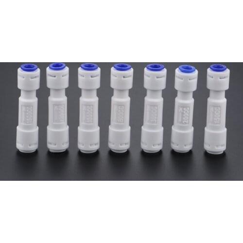 1/4" OD Hose Reverse Osmosis Quick Pipe Fittiing Plastic 150CC to 1500CC RO Water System Waste Water Flow Regulater Restrictor