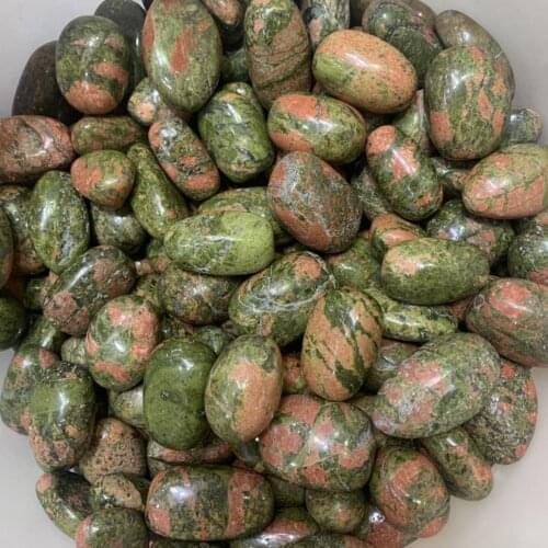 100g/bag new arrivals natural unakite tumble stone for making jewelry wholesale