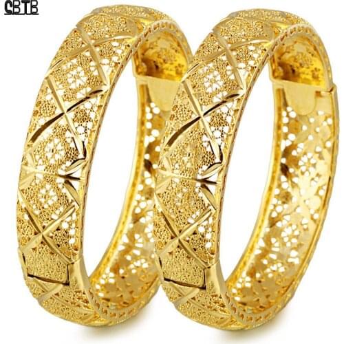 24k Gold Ethiopian Jewelry Muslim Bracelet Women Dubai Ramadan Bracelet Africa Arab Wedding Turkish Jewelry Gift Wholesale