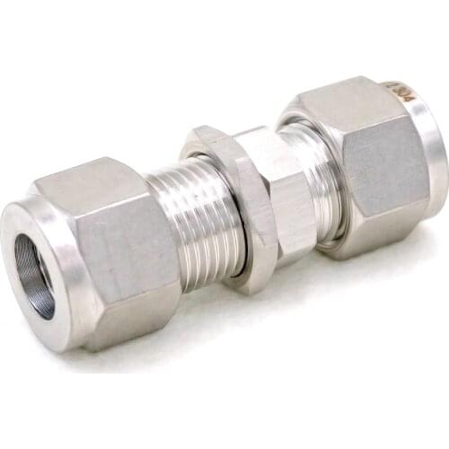 304 Stainless steel Fit 10mm OD Tube Bulkhead Adapter Connector Compression fitting For Tubing Plumbing
