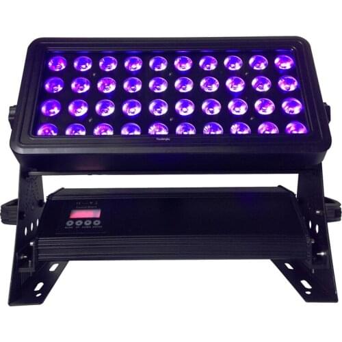 4pcs 40*18w 6in1 Rgbwa uv Dmx City Color Changing Outdoor Led Wash Light Ip65 RGBWA UV city color dj led light