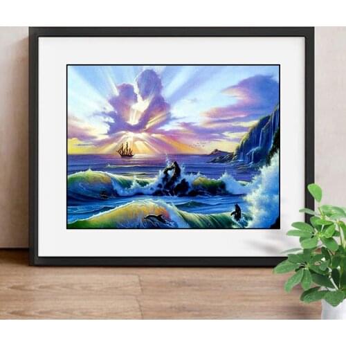 Diamond Painting Clouds Embroidery Hobbies Full Square Resin Rhinestone Diamond Mosaic Needlework