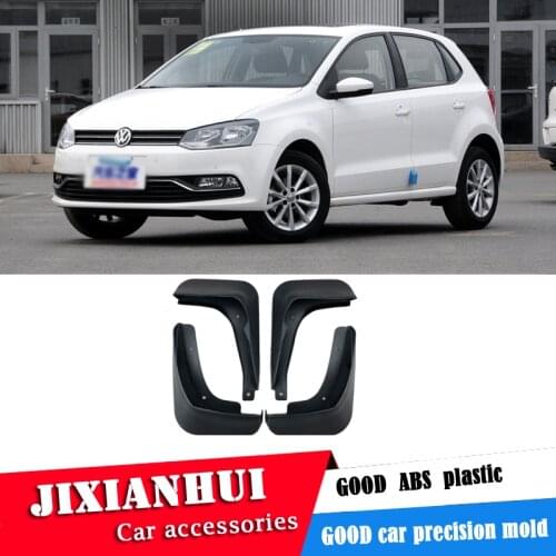 For Volkswagen POLO 2014-2016 Mudflaps Splash Guards Front With the color and rear Mud Flap Mudguards Fender Modified special