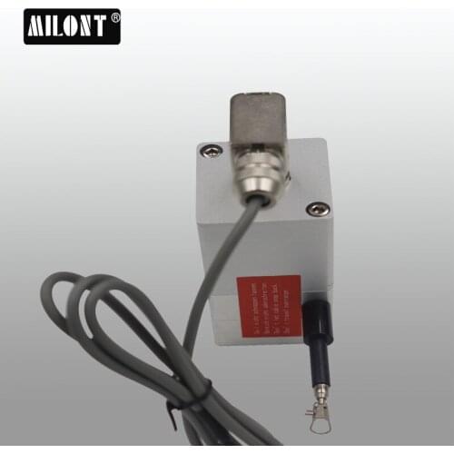 Linear Draw Wire Displacement Sensor Milont Resistance Current Output 100~1250mm WS Analog Signal Cable Position Transducer