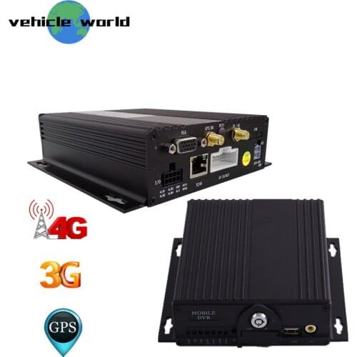 GPS 3G 4G 4CH AHD 1080P Double SD Card School Bus Taxi Trailer Truck Car Mobile DVR