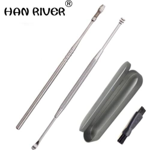 HANRIVER Stainless steel double rotary TaoErShao five suit ears expense dig wax cleaning tools