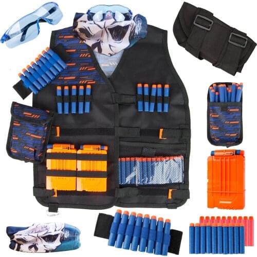 Toy Suit for Nerf Gun Toy Tactical Equipment Gun Shuttle Bullet Magazine Accessories Bullet Clip Compatible Nerf Gun Xmas Gift