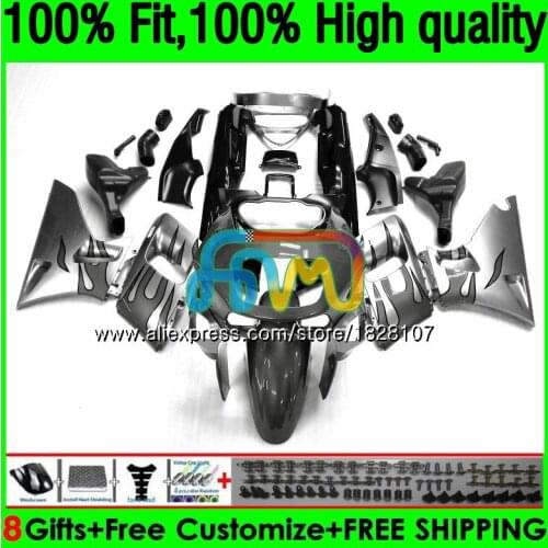 Injection For KAWASAKI ZZR-400 ZZR400 93 95 96 97 98 99 154BS.118 ZZR 400 1993 1994 1995 1996 1997 1998 1999 Grey flames Fairing