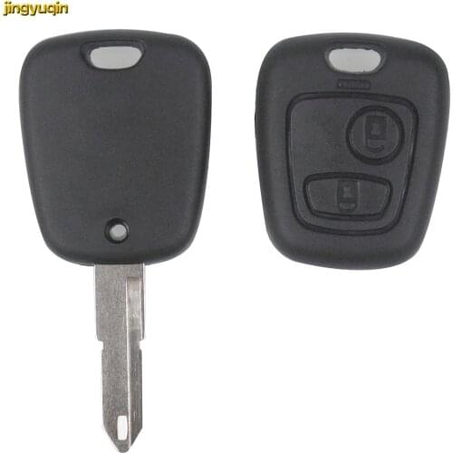 Jingyuqin 2 Buttons Remote Blade Car Key Case Shell Controller Replacement for peugeot 206 Citroen NE73 Key Fob car accessories