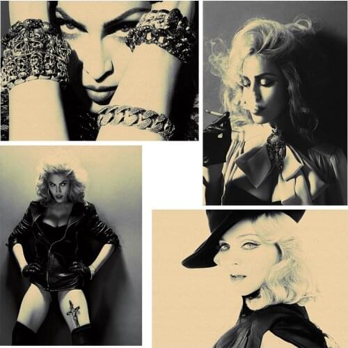 Madonna Ciccone/actor singer star/kraft paper vintage poster/Cafe/bar poster/ Retro Poster/decorative painting 30x21cm