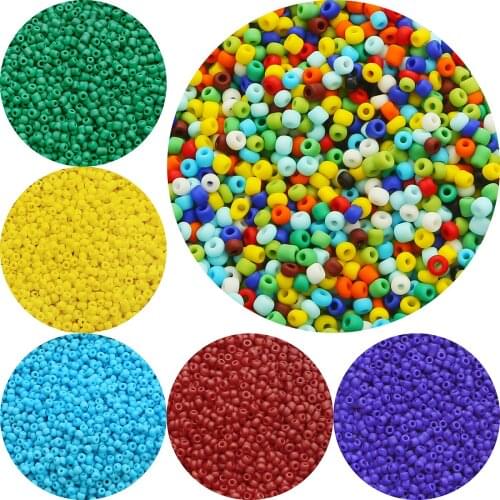Fashion 700pcs/lot 3mm Dull Polish Frost Czech Glass Seed Beads Small Round Loose Bead For DIY Jewelry Making Earrings Bracelet