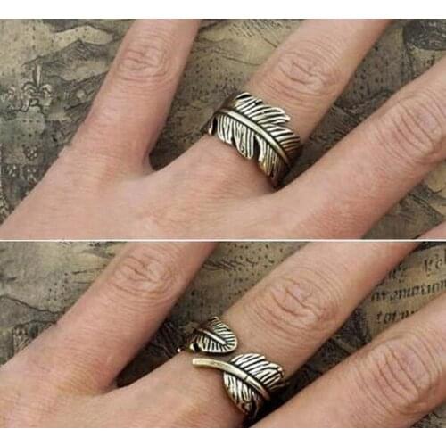 New Retro Leaf Ring High Quality Design Women Leaves Rings Gift Idea for Best Friends