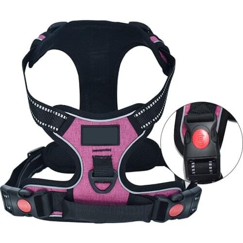 New Adjustable Breathable Vest Soft Mesh Chest Strap Harness Outdoor Walking Reflective Lead Leashs For Pet Training Supplies