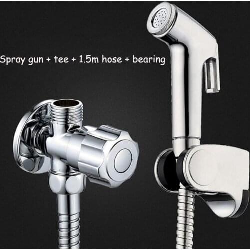 Easy Install Handheld Toilet Bidet Sprayer Hand Bidet Faucet for Bathroom Hand Prayer Shower Head Self Cleaning Set