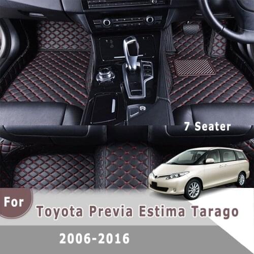 RHD Carpets For Toyota Previa Estima Tarago 2016 2015 2014 2013 2012 2011 2010 2009 2008 2007 2006 (7 seats) Car Floor Mats
