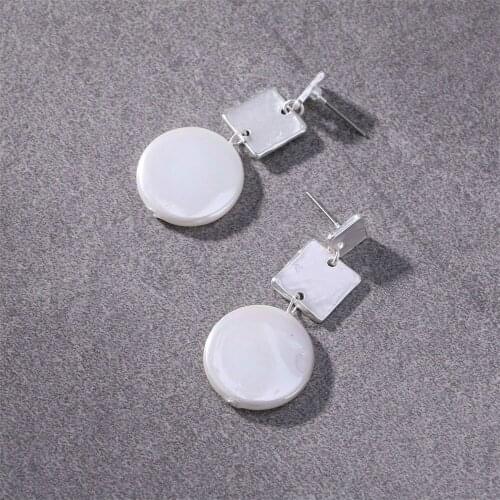 ELEGANCE11 Luxury Simulated Pearl Dangle Earrings Alloy Stud Big Earrings for Women Costume Earrings Christmas Gifts