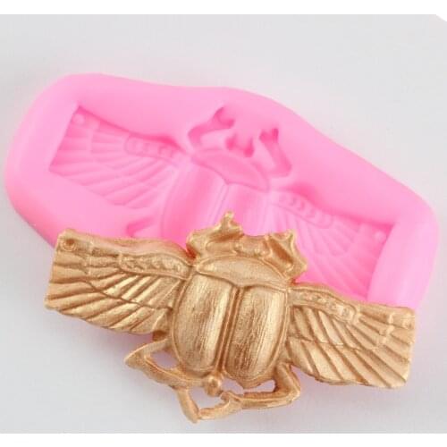 3D Insect Silicone Mold Beetle Fondant Mold Sugarcraft Cake Decorating Tools Cookie Baking Candy Clay Chocolate Gumpaste Moulds