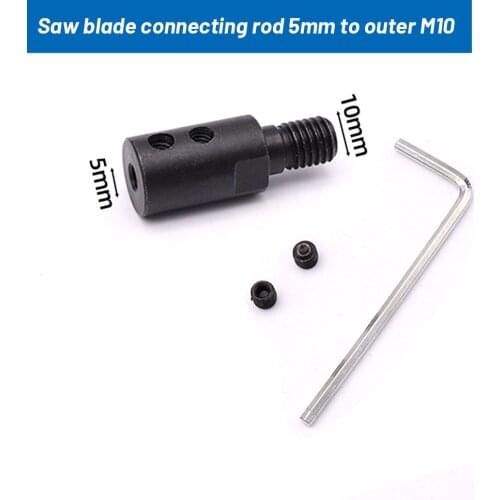Saw Blade Connecting Shaft Connection Joints 1 Set M10 Saw Blade Adapter 5mm 6mm 8mm 10mm 12mm 14mm Connecting Rod