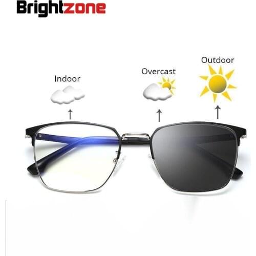 Anti Blue Ray Light Blocking Anti Fatigue & UV Computer Chameleon Glasses Gamer Photochromic Sunglasses For Men Women Eyeglasses
