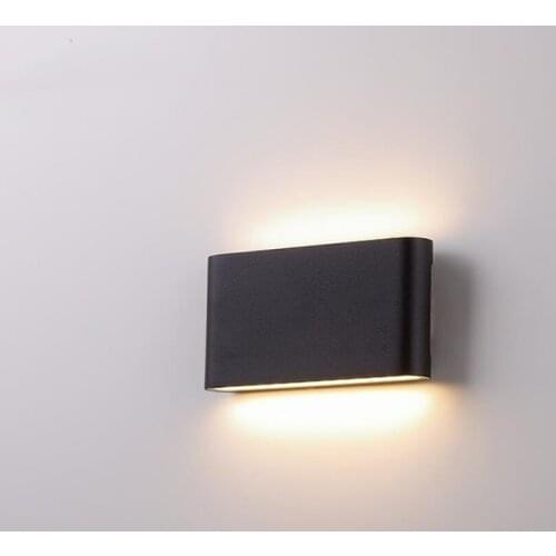 Modern minimalist LED wall lamp 6W/12W outdoor waterproof IP65 courtyard aisle living room bedroom bedside double head wall lamp