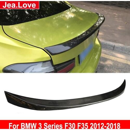 AC Style Rear Spoiler Real Carbon Fiber Back Trunk Wing Tail Decoration For BMW 3 Series F30 F35 320i 328i 325i 2012-2018