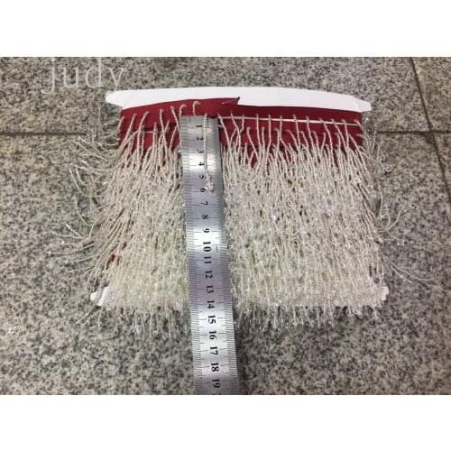 Stock tassel 10 yards/bag ym255## 6 cm crystal pearl pendant with high-grade stock for sawing dress fringe trim