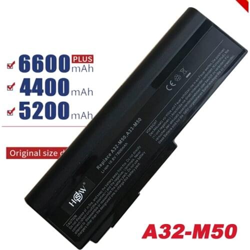 High Quality 9 Cells Laptop Battery For Asus N61J N61Ja N61jq N61jv N61 N61D M50 A32-N61 A32-M50 A33-M50 Laptop Battery