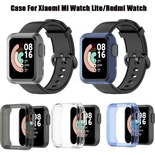 Protector Case For Xiaomi mi Watch Lite Smart Watch Full Screen Protective Shell Soft TPU Cover for Redmi Watch Global Version