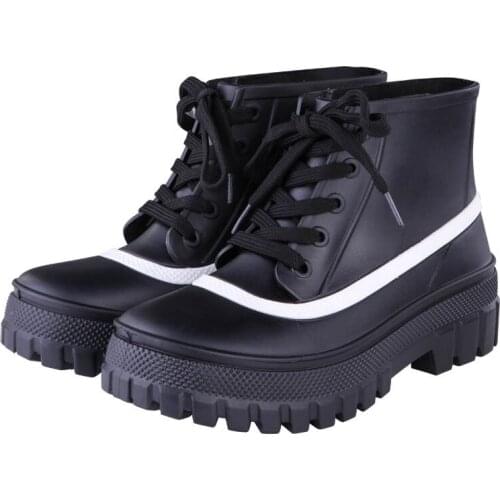 Women Boots Casual Waterproof Winter Rain Shoes Fashion New Arrivals Rain Boots Girl Water Washing PVC Ankle Non-slip Rainboots