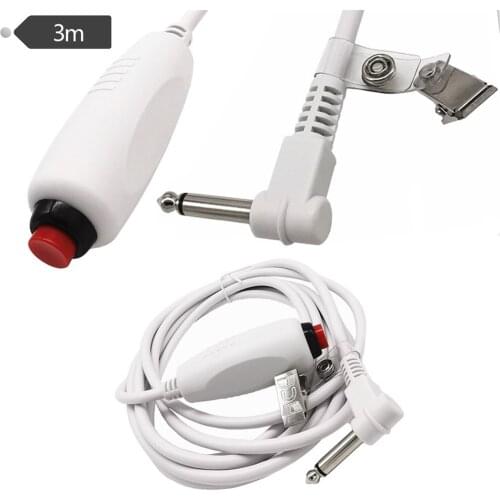 1pc Universal Replacement Push Button Cord Cable Nurse Station Call Cord with Bed Sheet Clip 1/4" Phono Plug