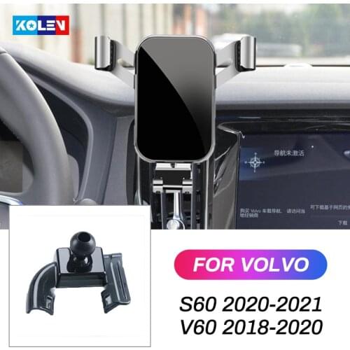 Car Mobile Phone Holder For Volvo S60 2020 2021 V60 2018 2019 2020 Air Vent Phone Stand GPS Mount Cradle Clip Navigation Bracket