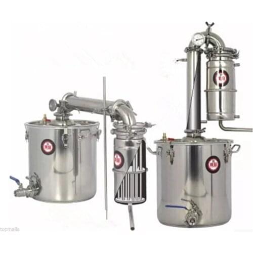 Free shipping 20L 30L 50L Liters 5 Gal Transformer Wine Maker Brew Alcohol Distiller Household Stainless Steel Moonshine Still