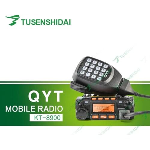 Free Shipping Mini Mobile Transceiver QYT KT8900 Dual Band MINI Moblie Radio with Programming Cable and Software