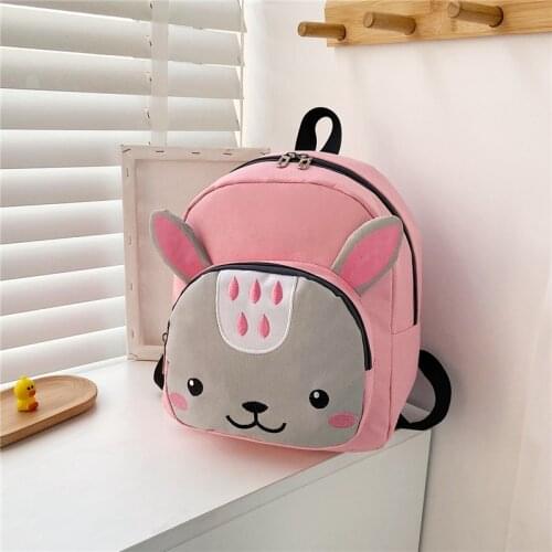 Childrens Bags Boys Girls Kindergarten Nylon panda rabbit Backpack Cartoon Printed Children Backpack Cute Animal Small Bookbag
