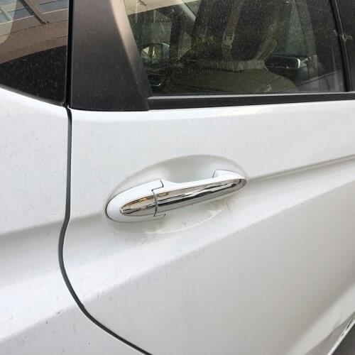 For HONDA FIT JAZZ 2014 2015 2016 2017 2018 Stainless Steel Car Body Styling Cover Handrail Door Handle 8 Pieces/Set