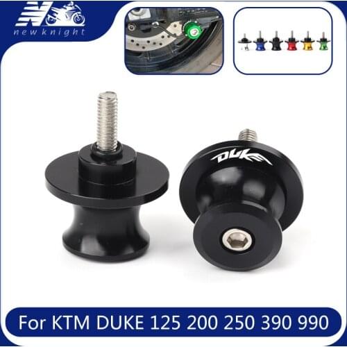 For KTM DUKE 125 200 250 390 990 Duke 790 2018 2019 10MM Motorcycle Accessorie CNC Aluminum Swingarm Spools Slider Stand Screws