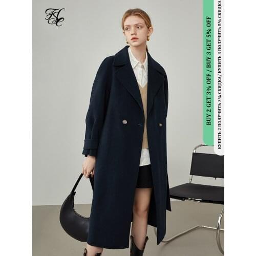 Женские пальто с поясом FANSILANEN China At AliExpress