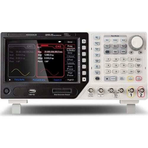 HDG6082B Arbitrary Waveform Generator Function Frequency 80MHz 2 Channelsproduct 150 Built-in Waveforms Automatic Measurement