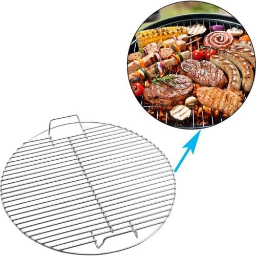 Round Shape Non-stick Heat Resistance Stainless Steel Outdoor Barbecue BBQ Grill Rack