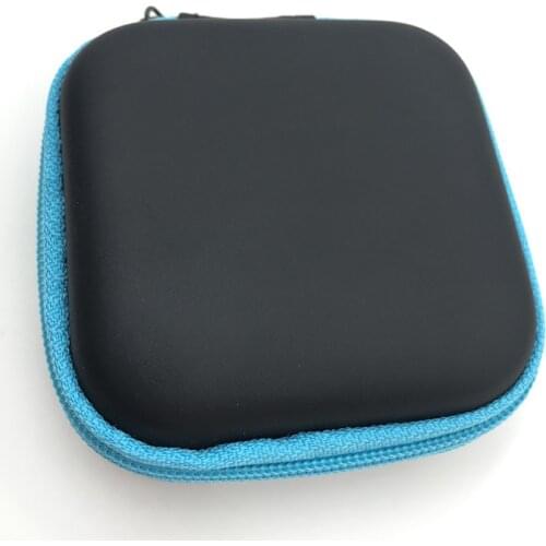 Square Earphone Case Bags Headphone Accessories Pouch Box Gift Storage Case Small USB Cable Bags for IPad Iphone SD TF Cards