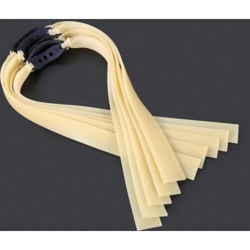 5Pcs 1.5mm Slingshots Flat Rubber Bands Thickness Powerful Catapult Natural Latex Elastic Resilient Tube for Tactical Shooting