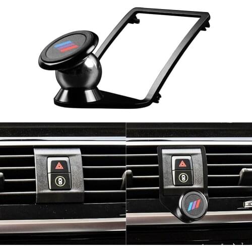 Magnetic Car Air Vent Phone Holder for BMW F35 F36 F80 F82 Carbon Fiber Smartphone Bracket Black Automobiles Parts Accessories