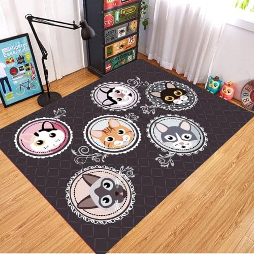 Cartoon Children Carpets Kids Room Games Area Rug 3D Printing Baby Play Mats Gift Bedroom/Living Room Game Pad/RUG Home alfombra