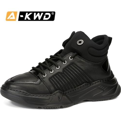 New Fashion Shoes 2019 Winter Sneakers for Men Scarpe Invernali Uomo Autumn Casual Men Boot High Top Work Shoes Men Thick Bottom