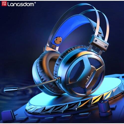 Langsdom&JDG G2 USB 7.1 Wired Gaming Headset Gamer Headphones with Noise Cancelling Microphone for PC/Laptop/PS4/PUBG Gamer
