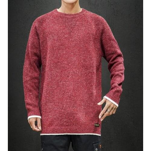 Christmas Men Sweaters Spring Autumn Clothes 2020 Plus Size Asian M-4XL 5XL 6XL Japan Style Casual Standard Designer Pullovers